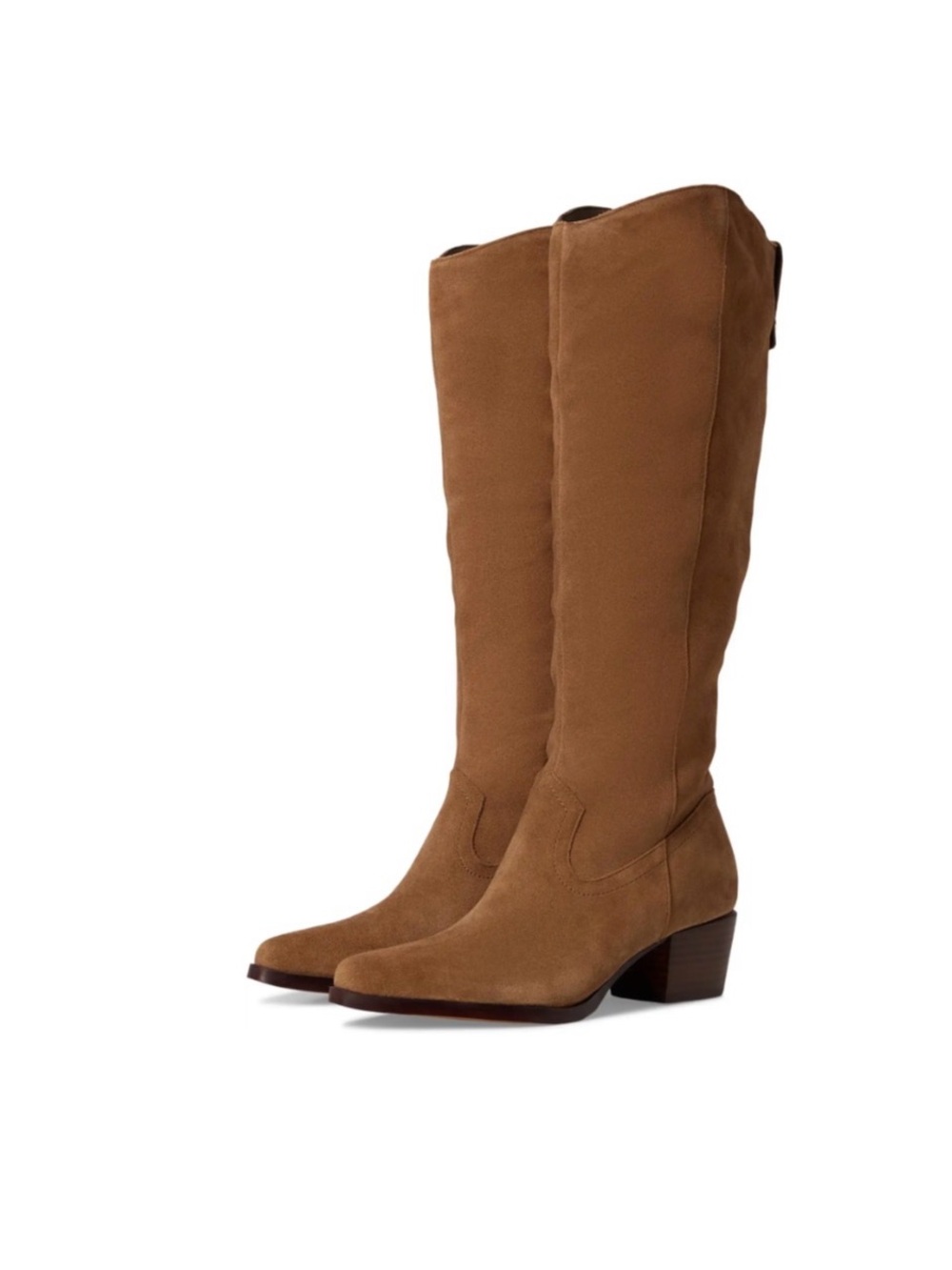 Dolce Vita Tall Suede Over-the-Knee Boots in Cognac Brown
